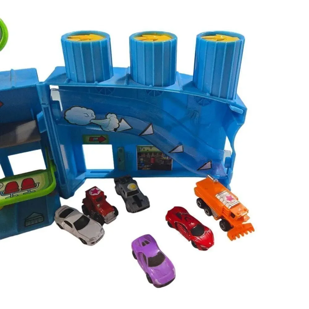 Micro Machines CAR WASH Expanding Playset by Hasbro Series 1 plus 6 Vehicles
